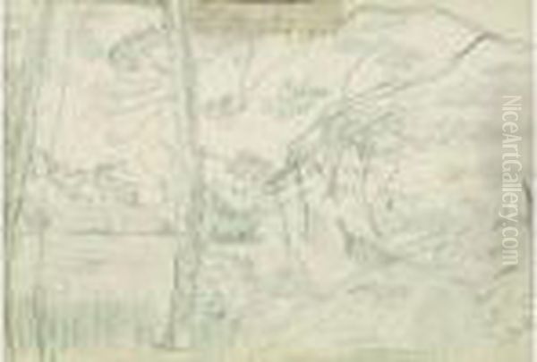  Arbres Et Rochers  Oil Painting by Pierre Bonnard