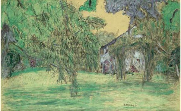 La Maison Du Peintre A Vernon, Eure Oil Painting by Pierre Bonnard