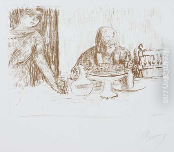 La Coupe Et Le Compotier Oil Painting by Pierre Bonnard