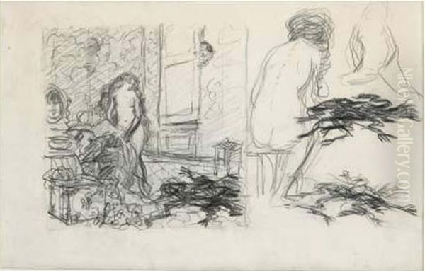 Etudes De Nus Oil Painting by Pierre Bonnard