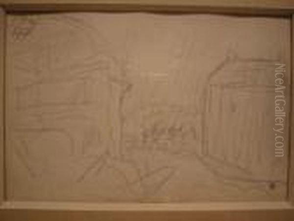 Vue De Village Oil Painting by Pierre Bonnard