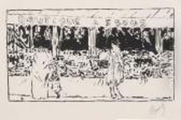 Boutique A Cinq Sous Oil Painting by Pierre Bonnard