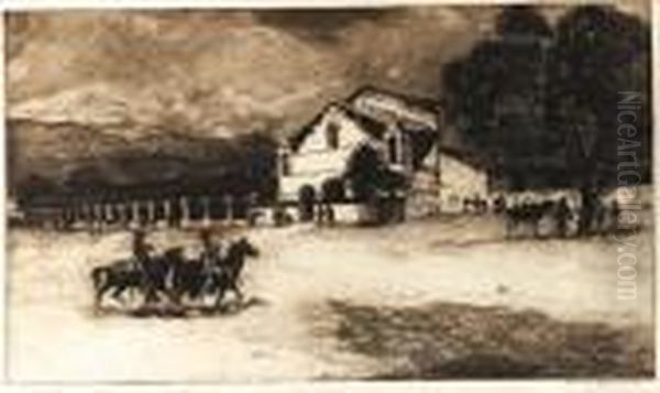 Mission
Signed 'edward Borein' (lower Right) Oil Painting by John Edward Borein