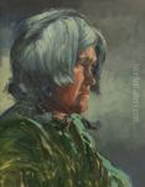 Maria Martinez - Krukmakerska Oil Painting by Carl Oscar Borg