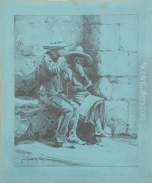 Siesta Oil Painting by Carl Oscar Borg