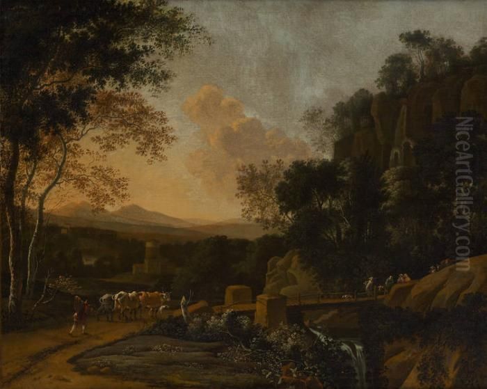 Le Petit Pont Oil Painting by Jan Both