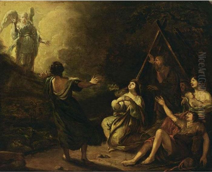 The Annunciation To The Shepherds Oil Painting by Jan Both