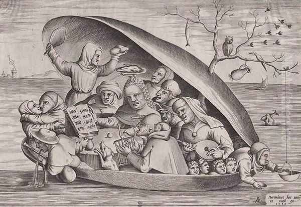 The Sailing Scale 1562 Oil Painting by Pieter van der Heyden