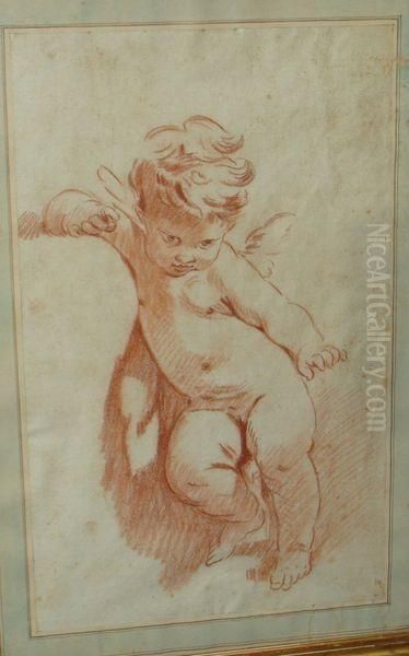 Putto Oil Painting by Francois Boucher