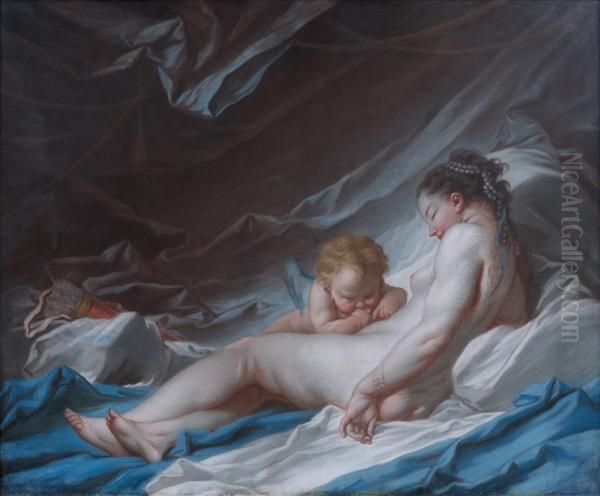 Venus Et L'amour Oil Painting by Francois Boucher