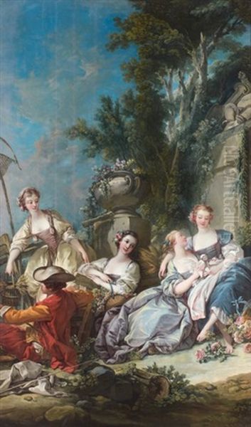 Le Billet Doux Oil Painting by Francois Boucher