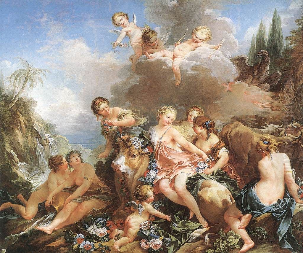 The Rape Of Europa Oil Painting by Francois Boucher