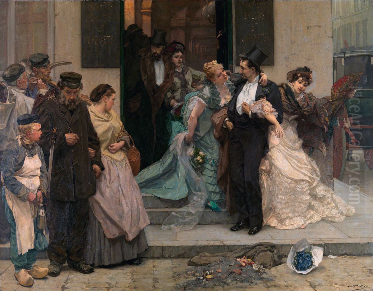 At Dawn Oil Painting by Charles Hermans