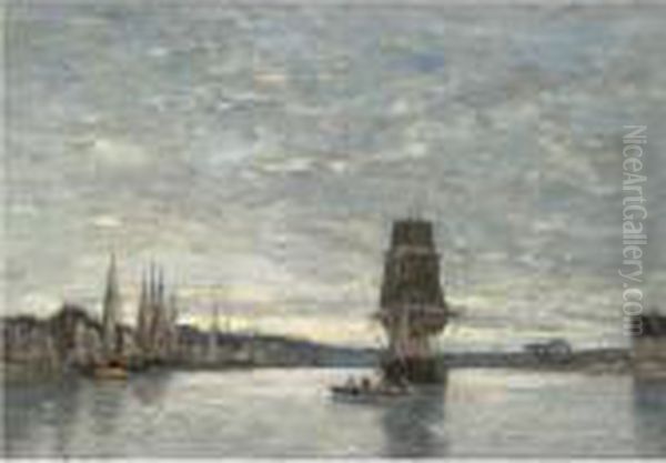 Property From A Distinguished Private Collection
 

 
 
 

 
 Vue Du Bassin De Trouville Oil Painting by Eugene Boudin