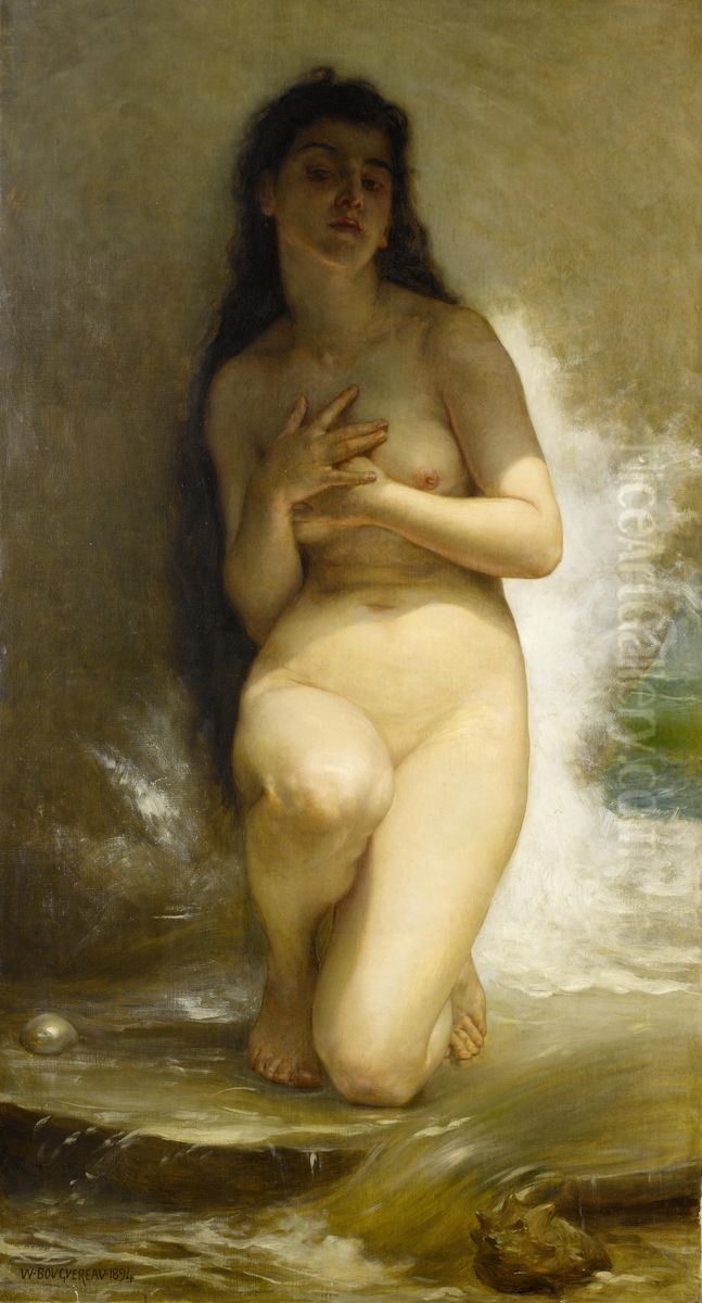 La Perle Oil Painting by William-Adolphe Bouguereau