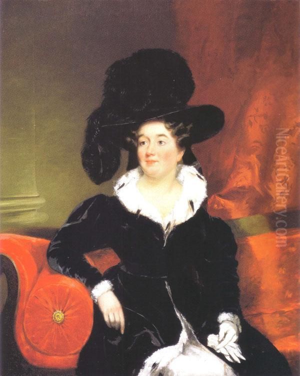 Mrs. Samuel Appleton (Julia Webster) Oil Painting by Chester Harding