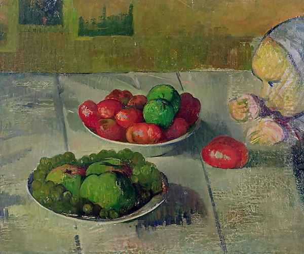 Still Life with Mimie Daughter of Marie Poupee du Pouldu Oil Painting by Meyer Isaac de Haan