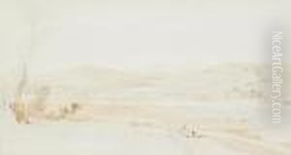 View Of Loch Gilphead From The South Oil Painting by Thomas Shotter Boys