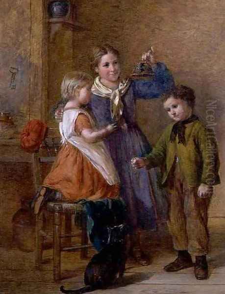 Expectation Oil Painting by William Hemsley