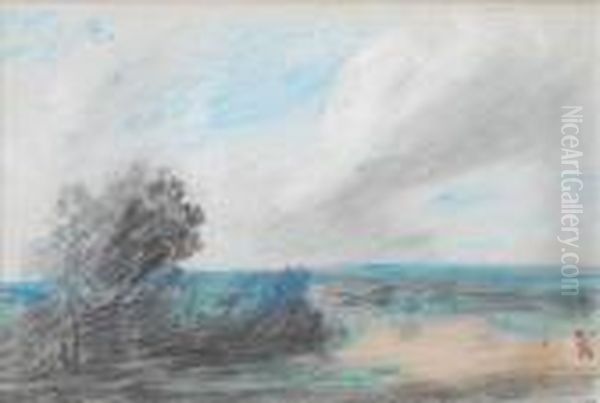 Landscape Oil Painting by Hercules Brabazon Brabazon