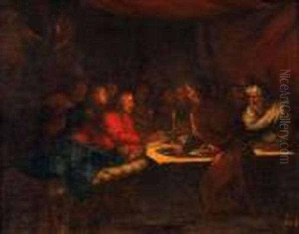 The Last Supper Oil Painting by Leonaert Bramer