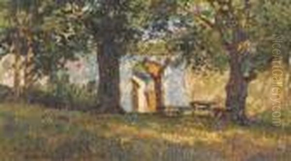 Casa Di Posillino Napoli Oil Painting by Carlo Brancaccio