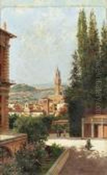 A View Of The Boboli Gardens
Oil On Board Oil Painting by Antonietta Brandeis