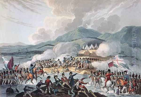 Battle of the Bidassoa Oil Painting by William Heath