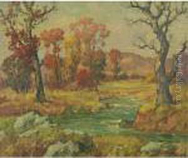 Autumn Oil Painting by Maurice Braun