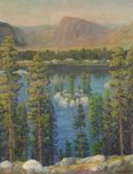 Lower Gale Lake, High Sierras Oil Painting by Maurice Braun