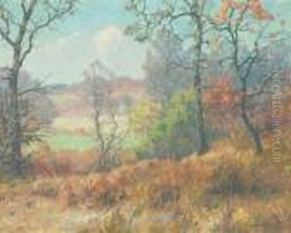 Maples In Autumn Oil Painting by Maurice Braun