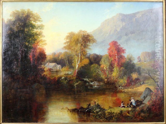 New England Landscape Oil Painting by Alfred Thompson Bricher