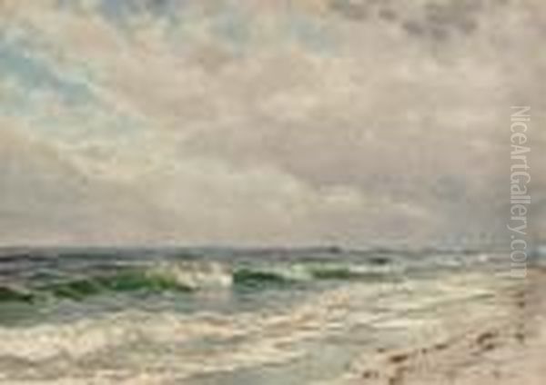 Coastal Scene Oil Painting by Alfred Thompson Bricher