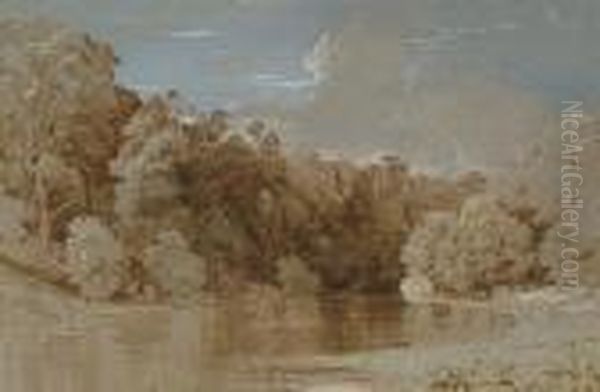 Wybroke Park, Devon Oil Painting by Henry Bright