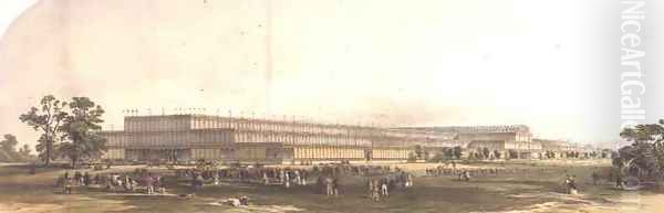 Building for the Great Exhibition in London Oil Painting by George Hawkins
