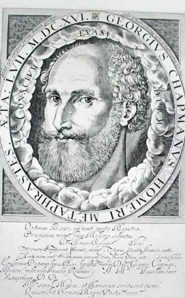 Portrait of George Chapman Oil Painting by William Brassey Hole