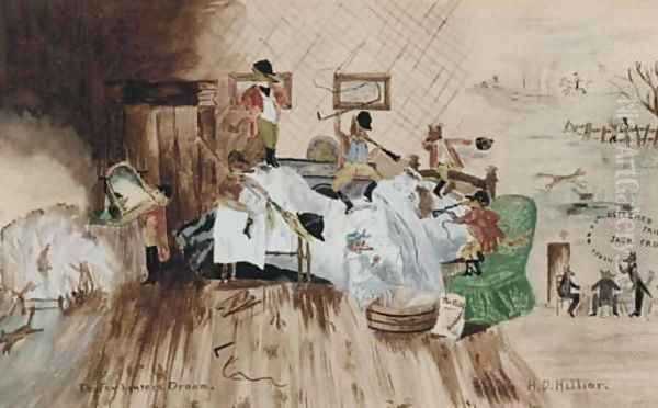 The fox-hunter's dream Oil Painting by H.D. Hillier