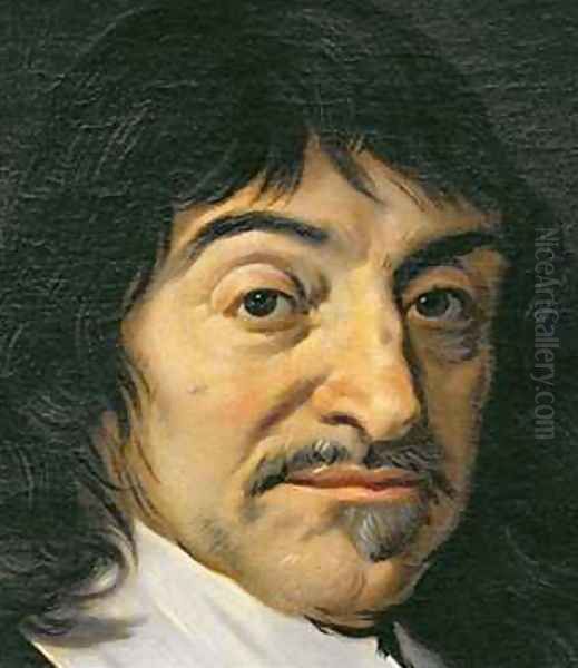 Portrait of Rene Descartes 1596-1650 3 Oil Painting by Frans Hals