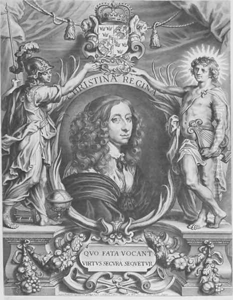 Portrait of Christina of Sweden Oil Painting by Anselmus van Hulle