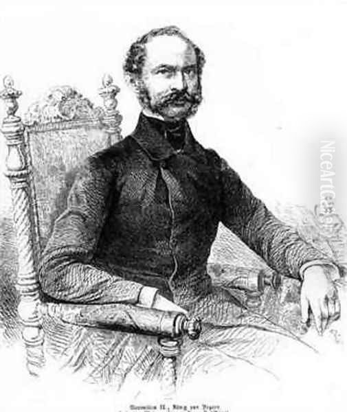 Maximilian II 1811-64 King of Bavaria Oil Painting by Hanfstaengl, Franz