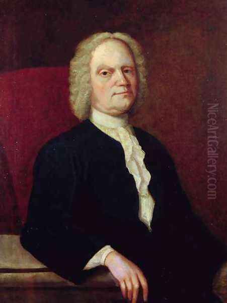 Self Portrait Oil Painting by Gustavus Hesselius