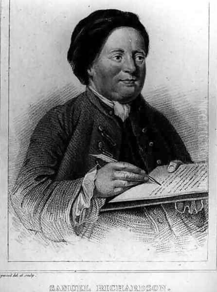 Samuel Richardson 1689-1761 Oil Painting by James, the Elder Hopwood