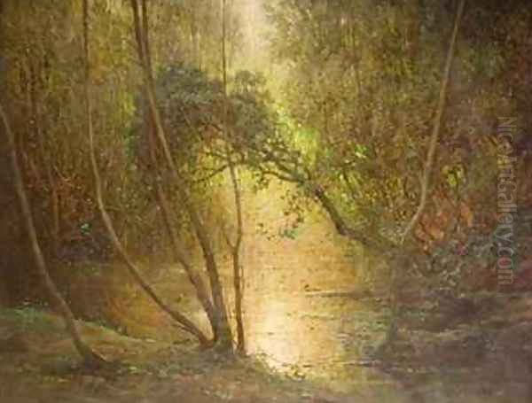 Woodland Waters Oil Painting by Benjamin Haughton