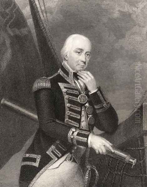 Admiral Lord Cuthbert Collingwood Oil Painting by Howard, Francis