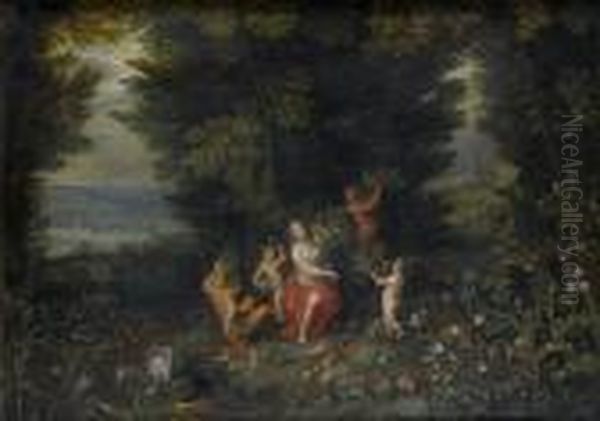 Allegory Of Earth Oil Painting by Jan The Elder Brueghel