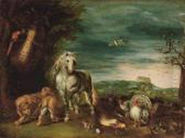 A Paradise Landscape With The Animals Leaving Noah's Ark Oil Painting by Jan Brueghel the Younger