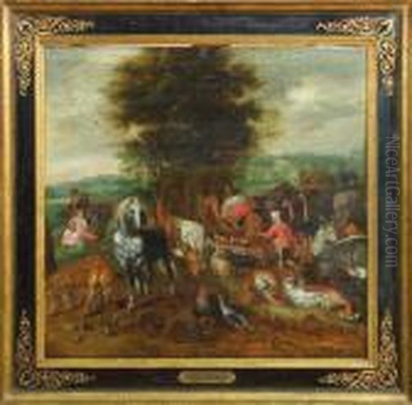 L'arche De Noe Oil Painting by Jan Brueghel the Younger