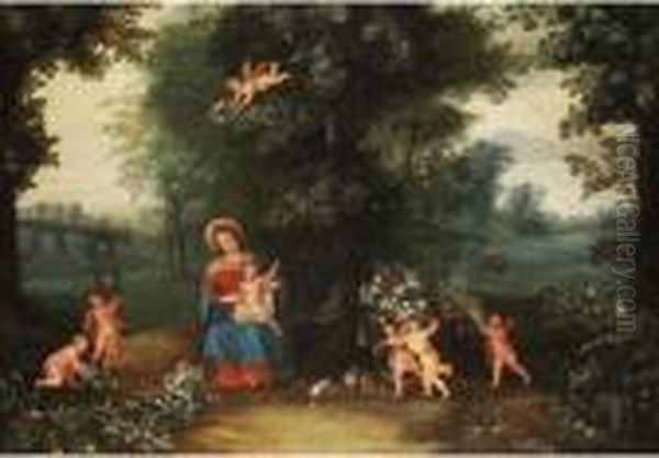 Und Peter Van Avont Oil Painting by Jan Brueghel the Younger
