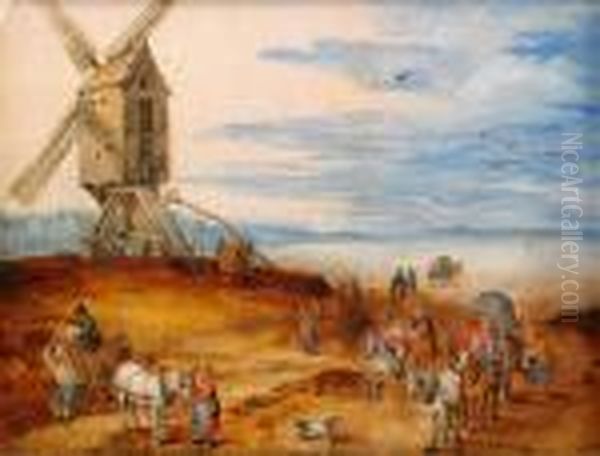 Majfest Oil Painting by Jan Brueghel the Younger