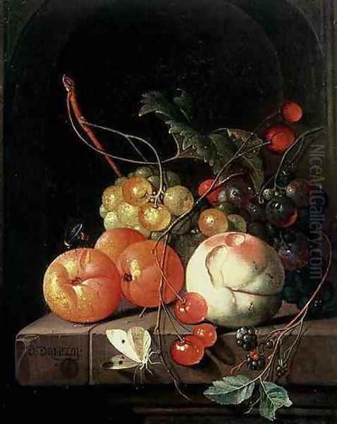 Still Life of Fruit Oil Painting by David Cornelisz. de Heem